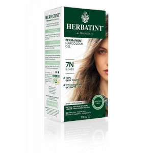 Naturalna trwała farba do włosów - N - Seria naturalna 7N - blond, Herbatint