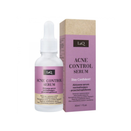 LaQ Acne Control Serum Aktywne Serum normalizująco - przeciwtrądzikowe Stay Confident! 30ml