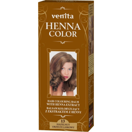 VENITA Henna Color Balsam koloryzujący z ekstraktem z Henny - 13 Orzech Laskowy 1op.