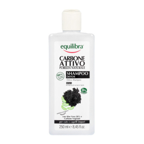 Equilibra Carbone Attivo Szampon do włosów oczyszczający z aktywnym węglem Detox  250ml