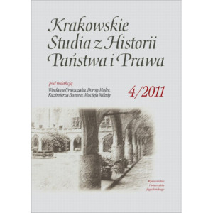 Krakowskie Studia Z Historii Państwa I Prawa, tom 4 [E-Book] [pdf]