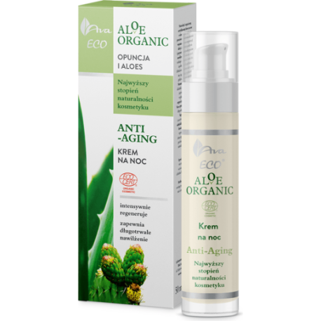 Aloe Organic - Krem na noc anti-aging, 50 ml