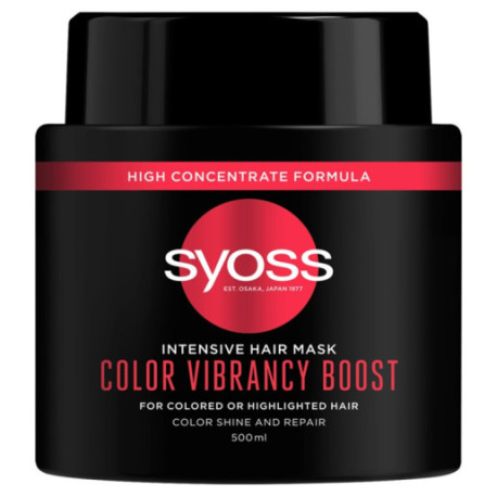 Schwarzkopf  Syoss Maska Color Vibrancy Boost - do włosów farbowanych i rozjaśnionych 500ml
