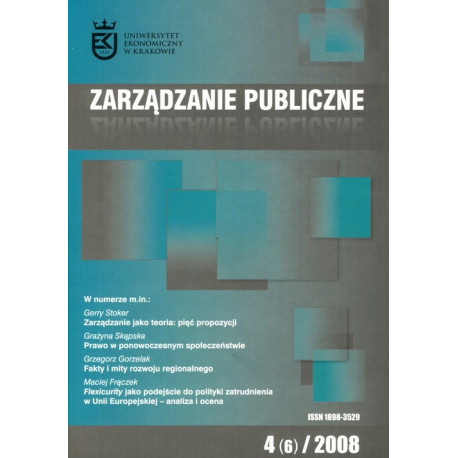 Zarządzanie Publiczne nr 4(6)/2008 [E-Book] [pdf]