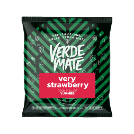 Yerba mate Verde mate green very strawberry, 50 g
