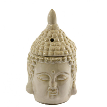 Kominek do wosków: Budda głowa (biały)