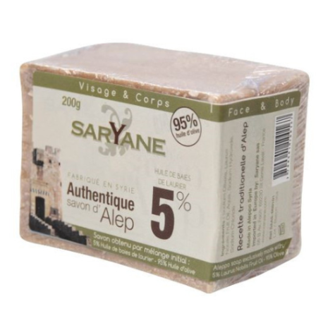 Saryane, mydło Aleppo 5%, 200g