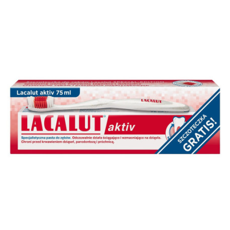 Lacalut Pasta do zębów Active 75ml + szczoteczka