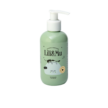 Lili&Mu, Żel dla niemowląt do mycia ciała i włosów, 200 ml