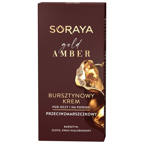 Soraya Gold Amber Bursztynowy Krem pod oczy i na powieki - przeciwzmarszczkowy 15ml