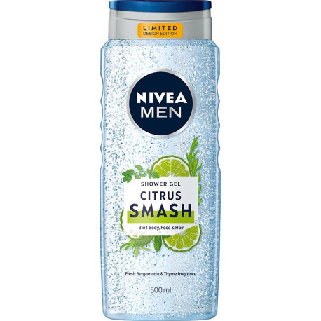 NIVEA MEN Żel pod prysznic 3w1 Citrus Smash - edycja limitowana - 500 ml