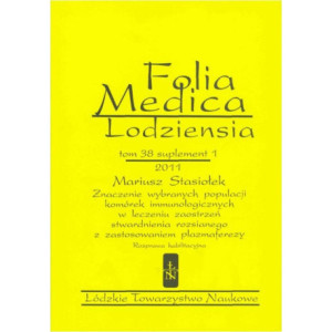 Folia Medica Lodziensia t. 38 suplement 1 2011 [E-Book] [pdf]
