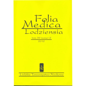 Folia Medica Lodziensia t. 39 z. 2/2012 [E-Book] [pdf]