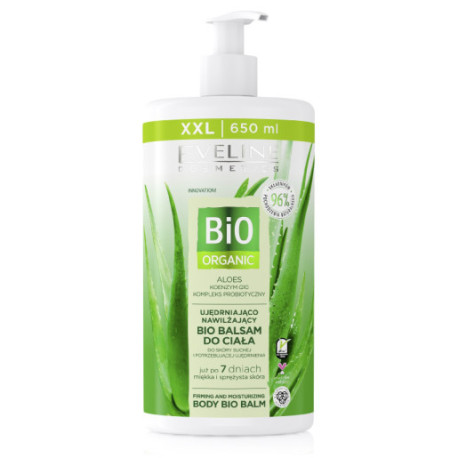EVELINE Bio Organic Ujędrniająco nawilżający balsam do ciała - Aloes 650 ml