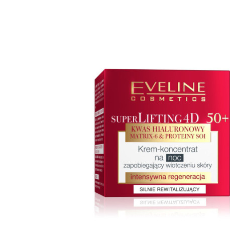 EVELINE Super Lifting 4D 50+ Krem-koncentrat zapobiegający wiotczeniu na noc 50 ml