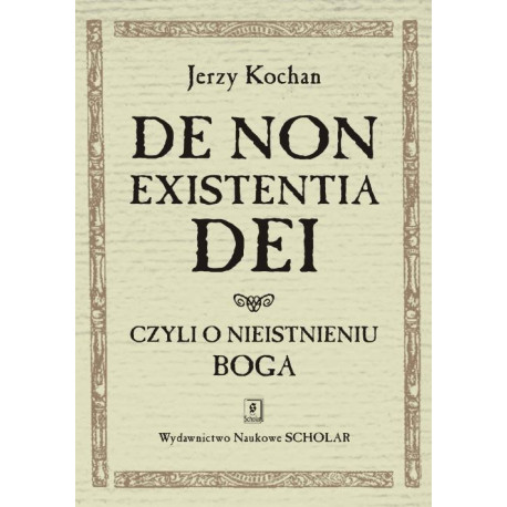 De non existentia Dei czyli o nieistnieniu Boga [E-Book] [pdf]