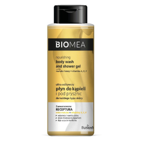 Farmona Biomea Ultra Odżywczy Płyn do kąpieli i pod prysznic 2w1 - każdy rodzaj skóry 500ml
