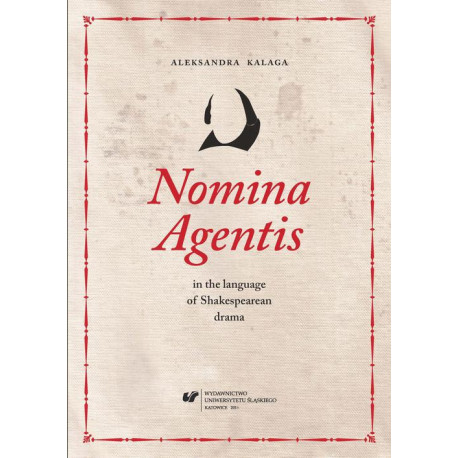 Nomina Agentis in the language of Shakespearean drama [E-Book] [pdf]