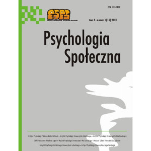 Psychologia Społeczna nr 1(16)/2011 [E-Book] [pdf]