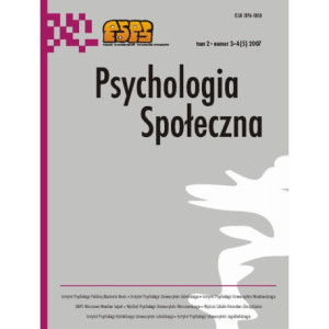 Psychologia Społeczna nr 3-4(5)/2007 [E-Book] [pdf]