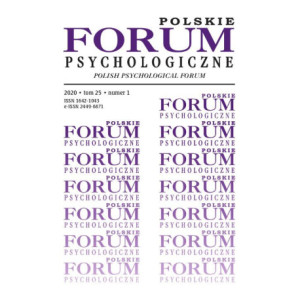 Polskie Forum Psychologiczne tom 25 numer 1 [E-Book] [pdf]
