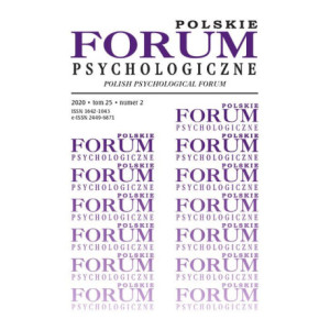 Polskie Forum Psychologiczne tom 25 numer 2 [E-Book] [pdf]