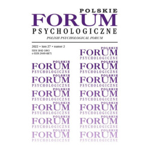 Polskie Forum Psychologiczne tom 27 numer 2 [E-Book] [pdf]
