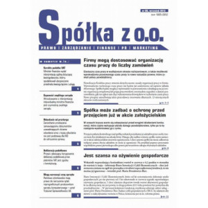 Spóła z o.o. Prawo zarządzanie finanse PR marekting wrzesień 2013 nr 95 [E-Book] [pdf]