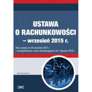 Ustawa o rachunkowości - wrzesień 2015 [E-Book] [pdf]