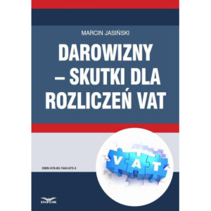 Darowizny – skutki dla rozliczeń VAT [E-Book] [pdf]