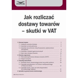 Jak rozliczać dostawy towarów – skutki w VAT [E-Book] [pdf]