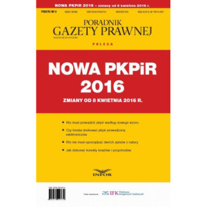 Nowa PKPIR 2016 – zmiany od...