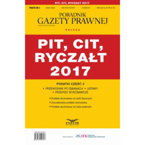 Podatki cz.2 PIT, CIT, RYCZAŁT 2017 [E-Book] [pdf]