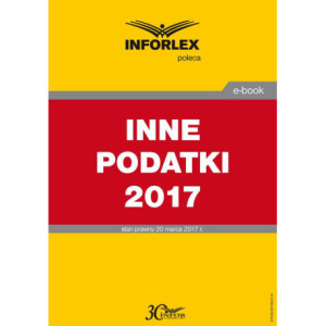 INNE PODATKI 2017 [E-Book]...