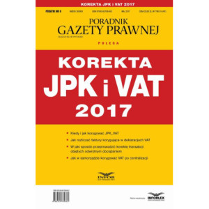 Korekta JPK i VAT 2017 [E-Book] [pdf]