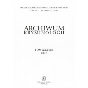 Archiwum Kryminologii, tom XXXVIII 2016 [E-Book] [pdf]