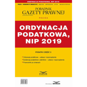 Ordynacja podatkowa , NIP 2019 [E-Book] [pdf]