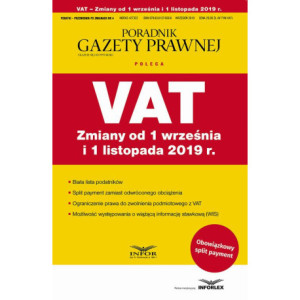 VAT Zmiany od 1 września i 1 listopada 2019 [E-Book] [pdf]