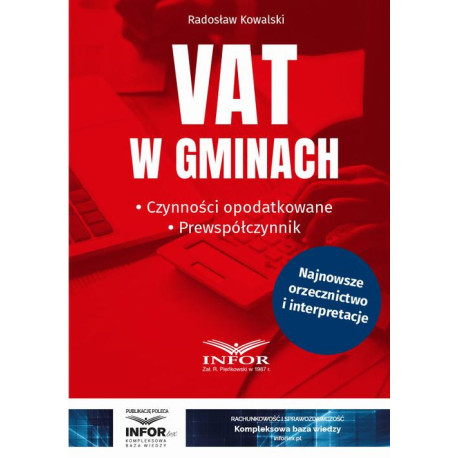 VAT w gminach. Czynności opodatkowane.Prewspółczynnik [E-Book] [pdf]