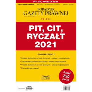 PIT CIT Ryczałt 2021 Podatki Część 1 [E-Book] [pdf]