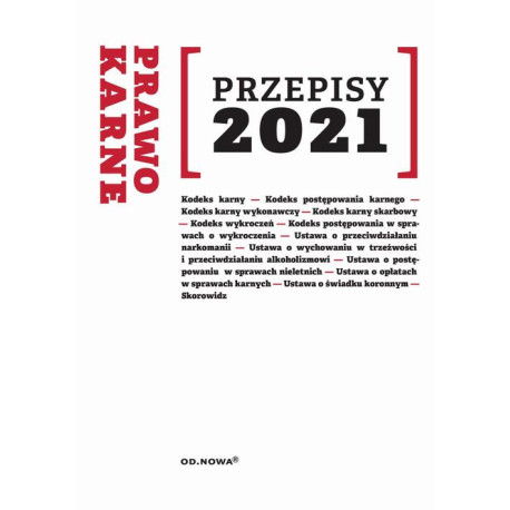 Przepisy 2021 Prawo karne sierpień 2021 [E-Book] [pdf]