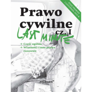 Last Minute Prawo cywilne cz.I - listopad 2021 [E-Book] [pdf]