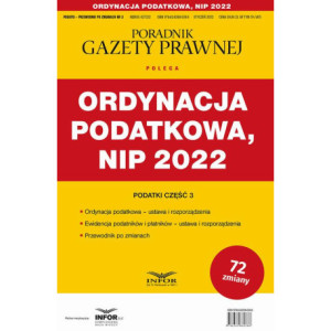 Ordynacja podatkowa NIP 2022 [E-Book] [pdf]