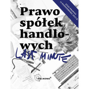 Last Minute Prawo spółek handlowych 2022 [E-Book] [pdf]