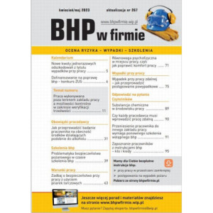 „BHP w firmie” kwiecień/maj 2023 [E-Book] [mobi]