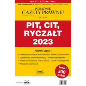 PIT, CIT, Ryczałt 2023...