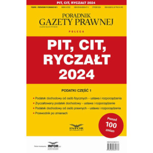 Pit Cit Ryczałt 2024 Podatki Część 1 [E-Book] [pdf]