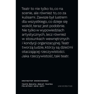Teatr świata - świat teatru Felietony 2016-2017 [E-Book] [pdf]