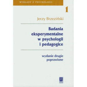 Badania eksperymentalne w psychologii i pedagogice [E-Book] [pdf]