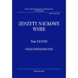 Zeszyty Naukowe WSHE, t. XXXVIII, Nauki Pedagogiczne [E-Book] [pdf]
